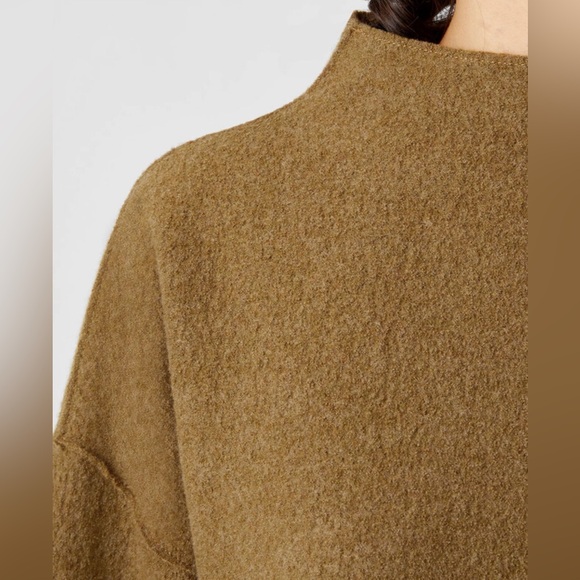 Eileen Fisher Lightweight Boiled Wool Sweater - Picture 13 of 13